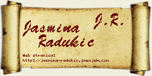 Jasmina Radukić vizit kartica